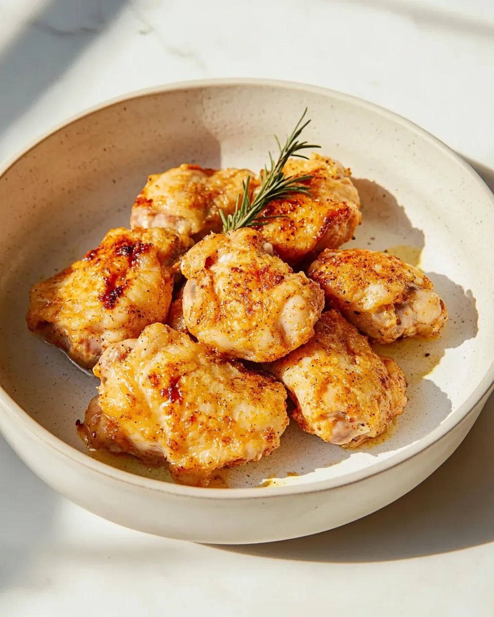 Pan Fried Chicken Thighs