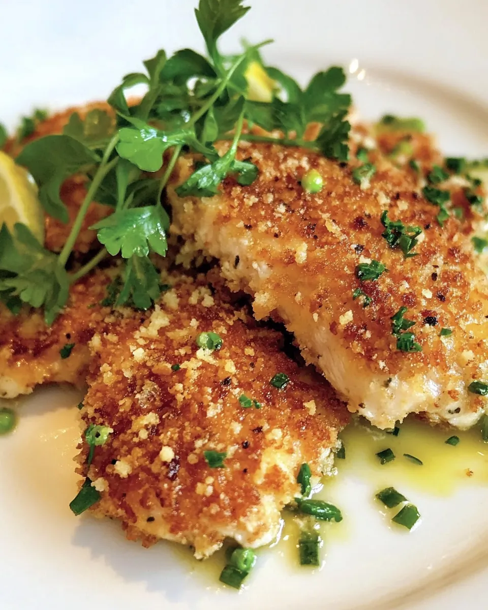 Panko Coated Chicken Schnitzel