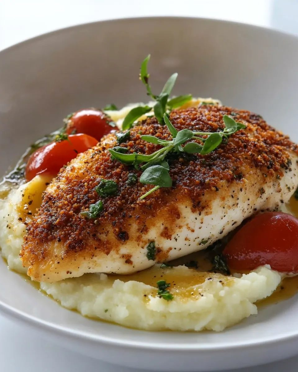 Parmesan Herb Crusted Chicken