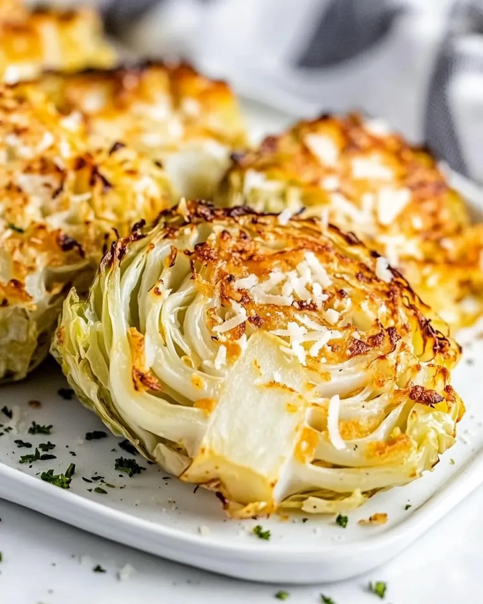 Parmesan Roasted Cabbage Steaks