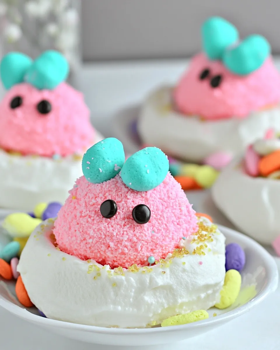 Pavlova Peeps Nests