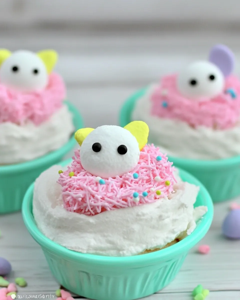 Pavlova Peeps Nests