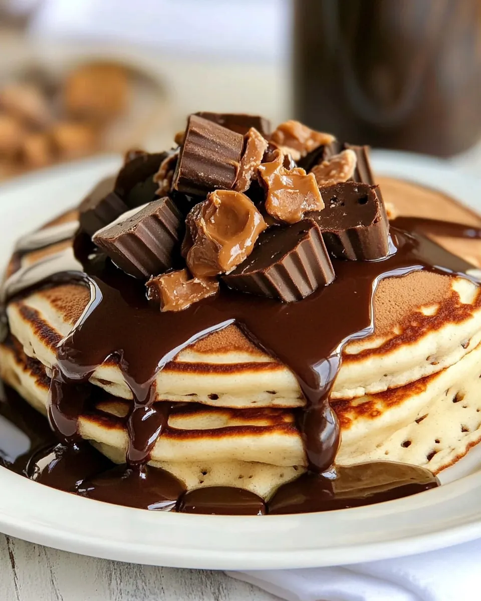 Peanut Butter Cup Pancakes