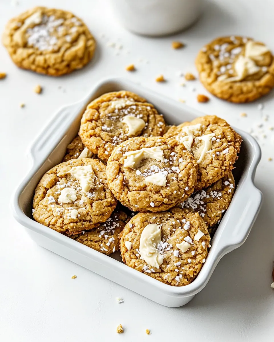 Peanut Butter White Chocolate Cookies