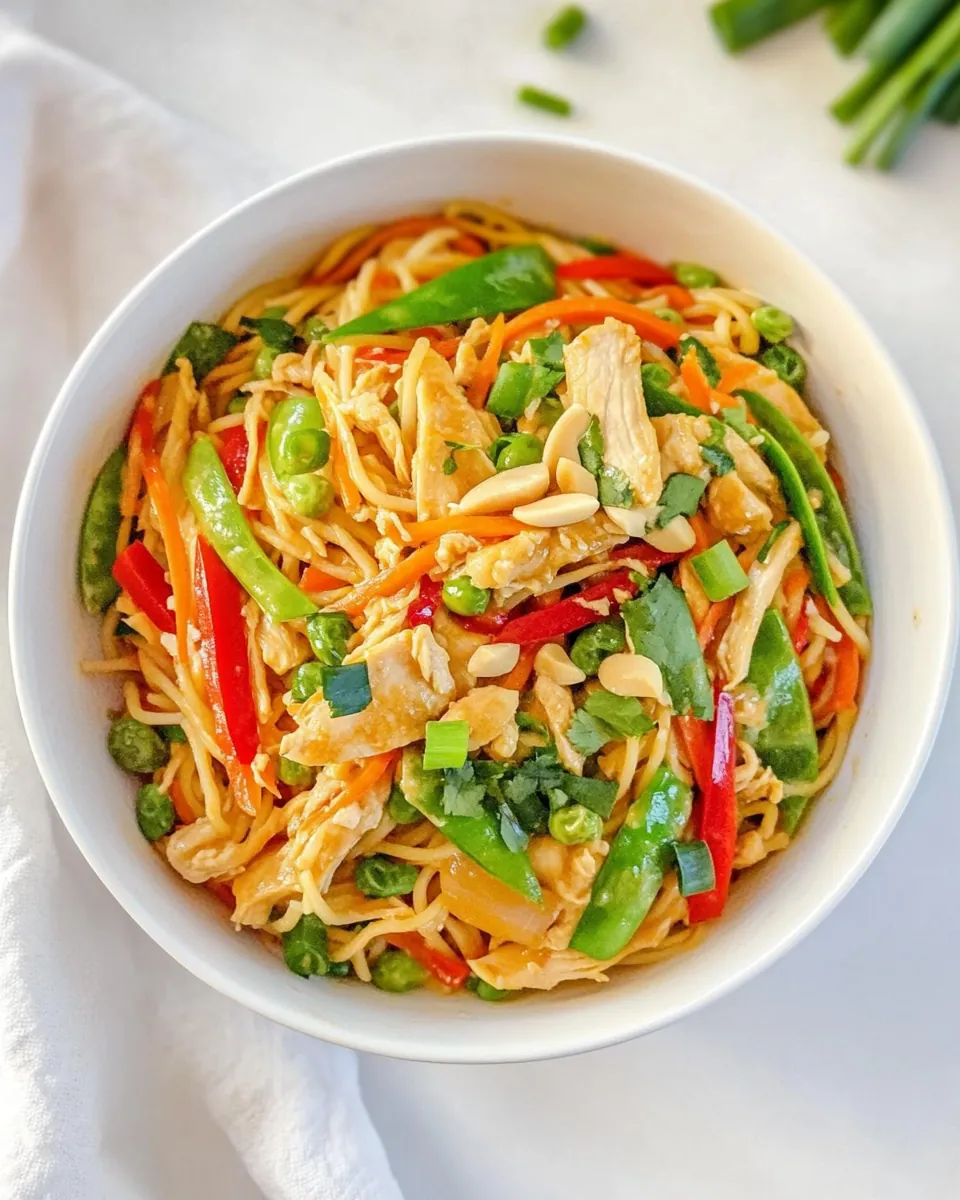 Peanut Chicken and Noodles