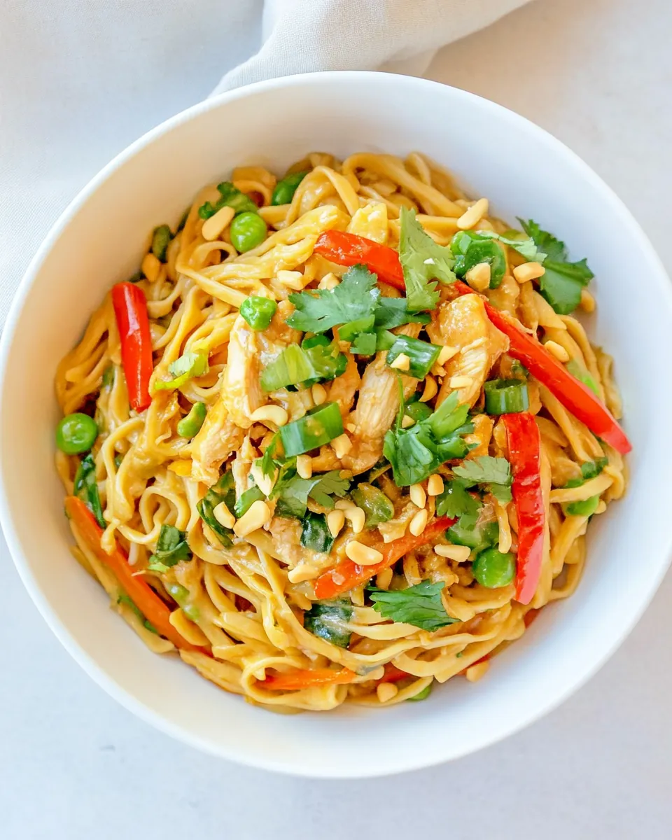 Peanut Chicken and Noodles