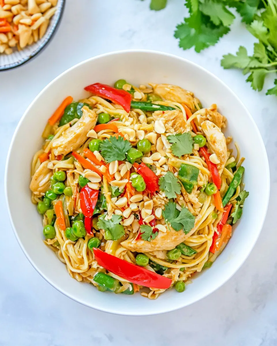 Peanut Chicken and Noodles