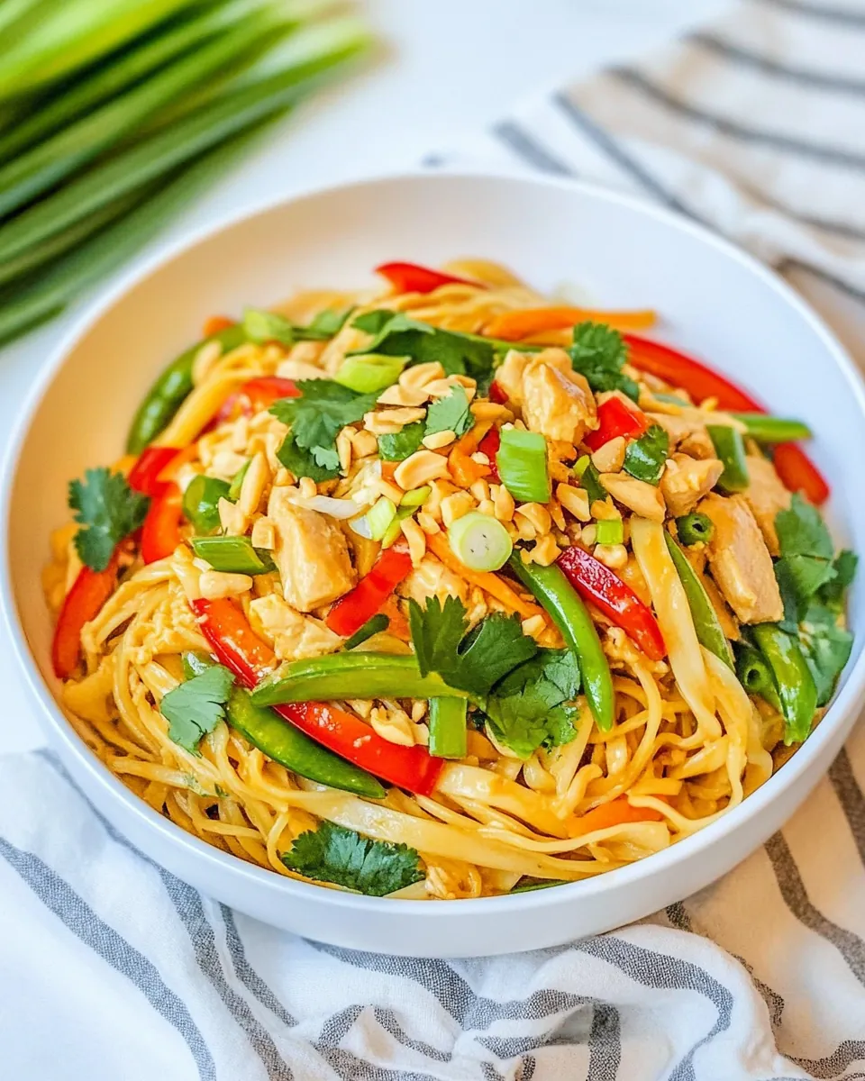 Peanut Chicken and Noodles