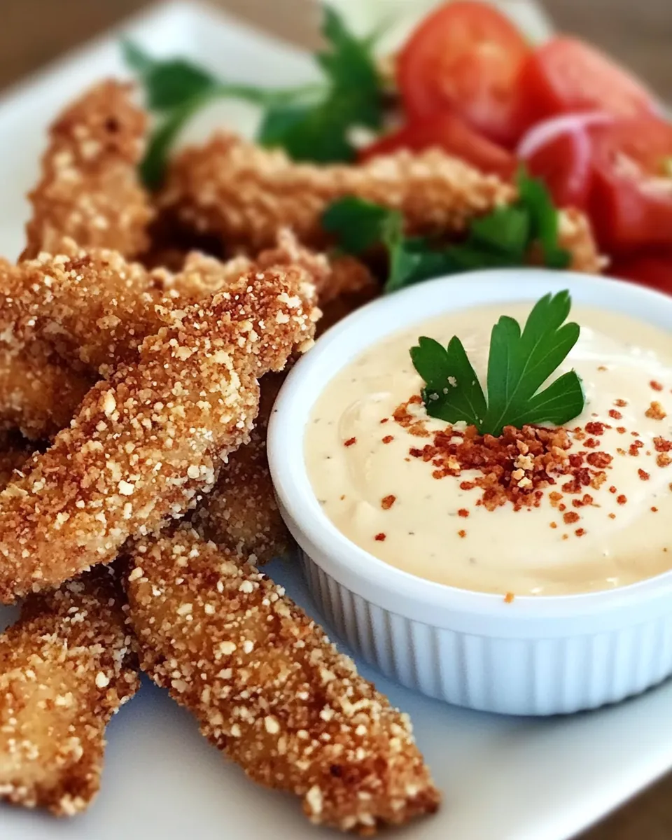 Peanut Crusted Chicken Fingers