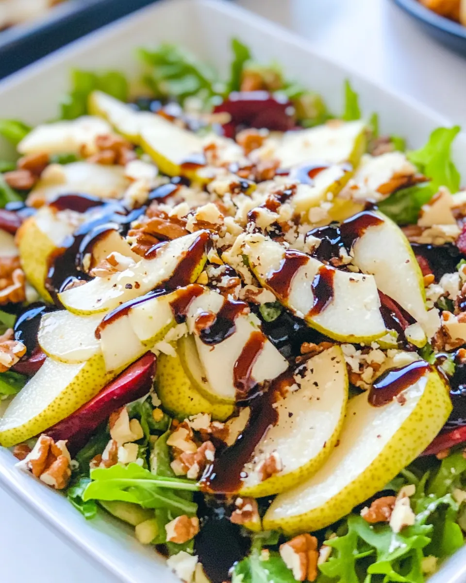 Pear Salad With Balsamic Dressing