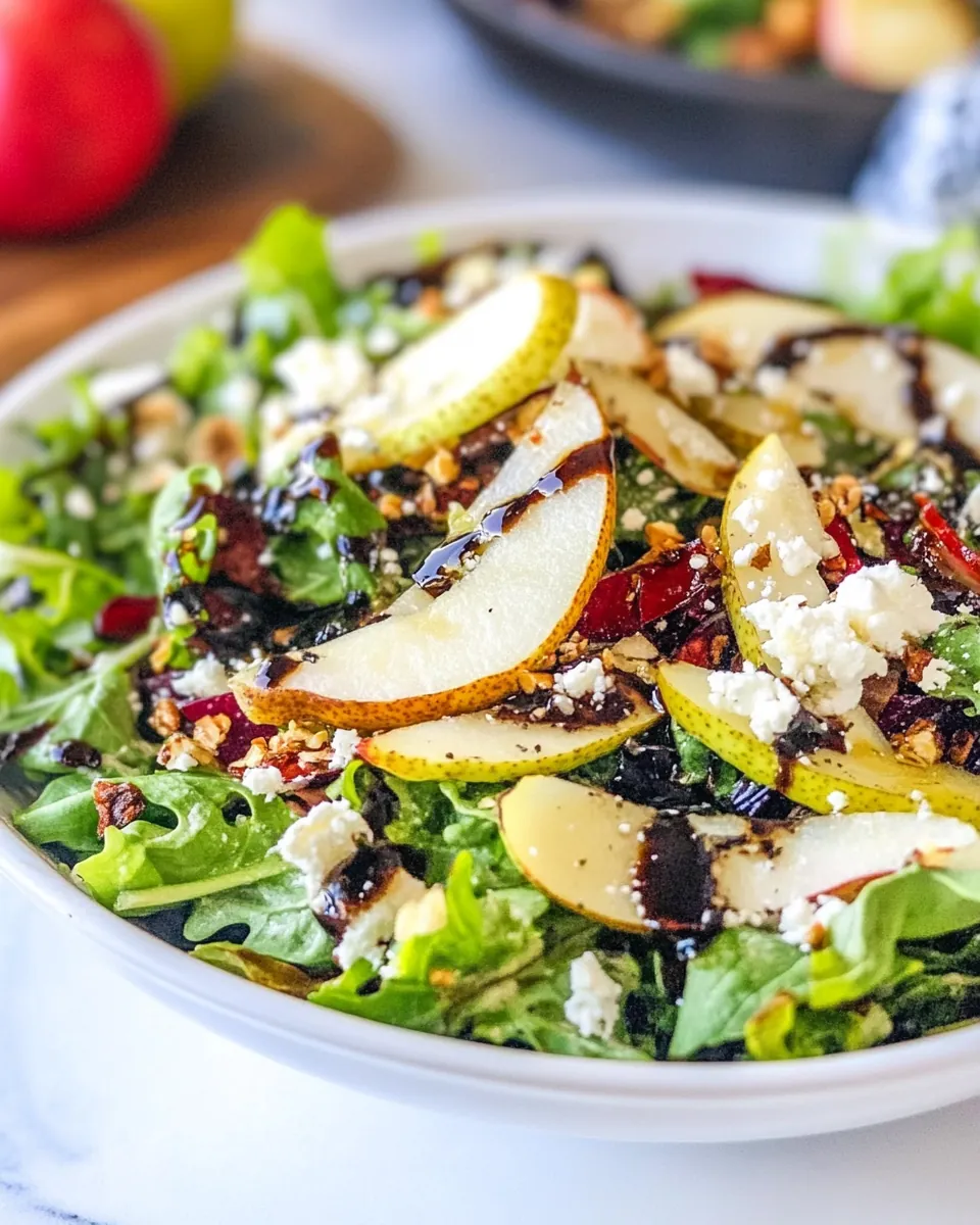 Pear Salad With Balsamic Dressing