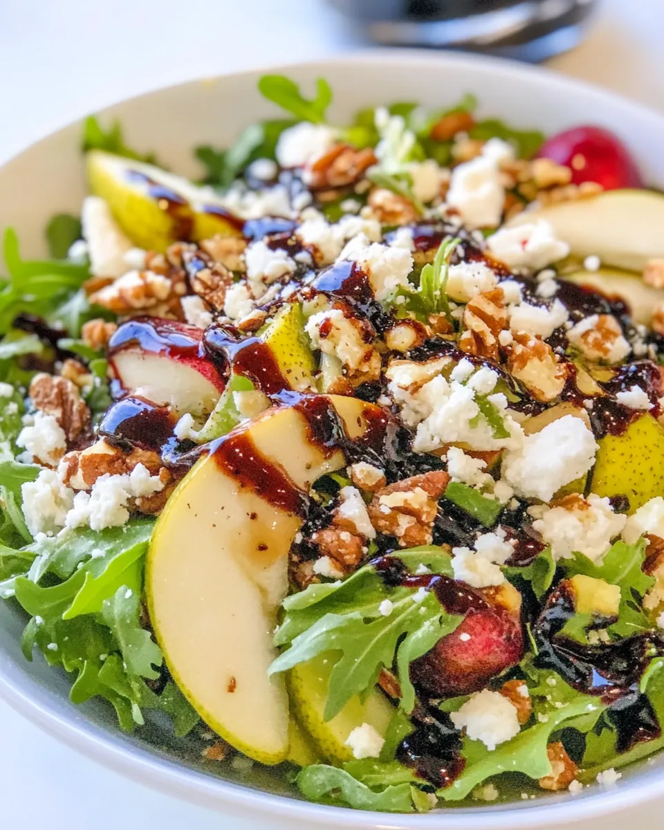 Pear Salad With Balsamic Dressing