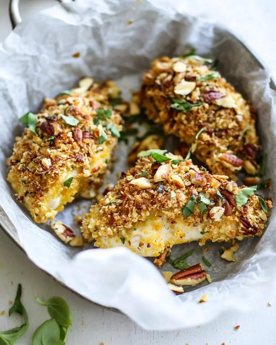 Pecan Crusted Baked Chicken Tenders