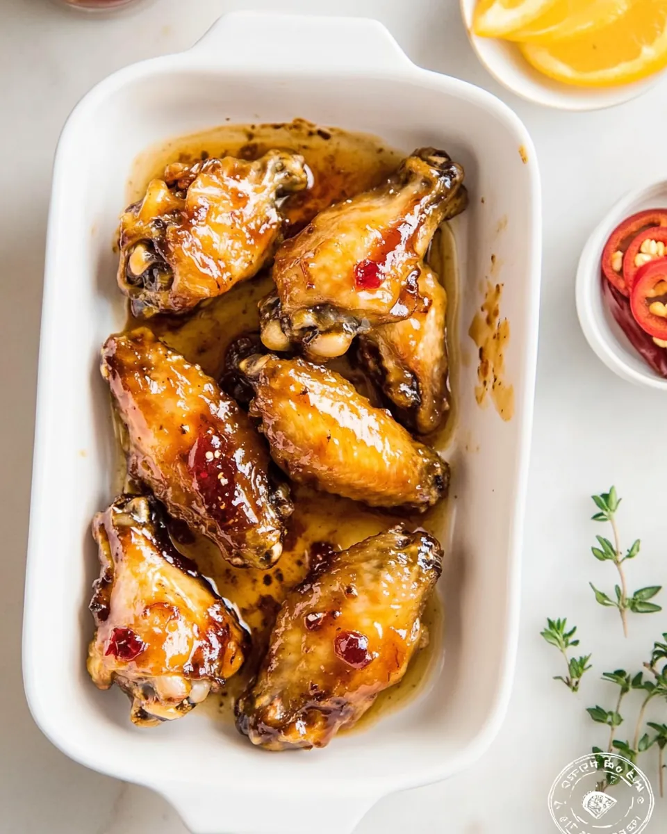 Pepper Jelly Chicken Wings