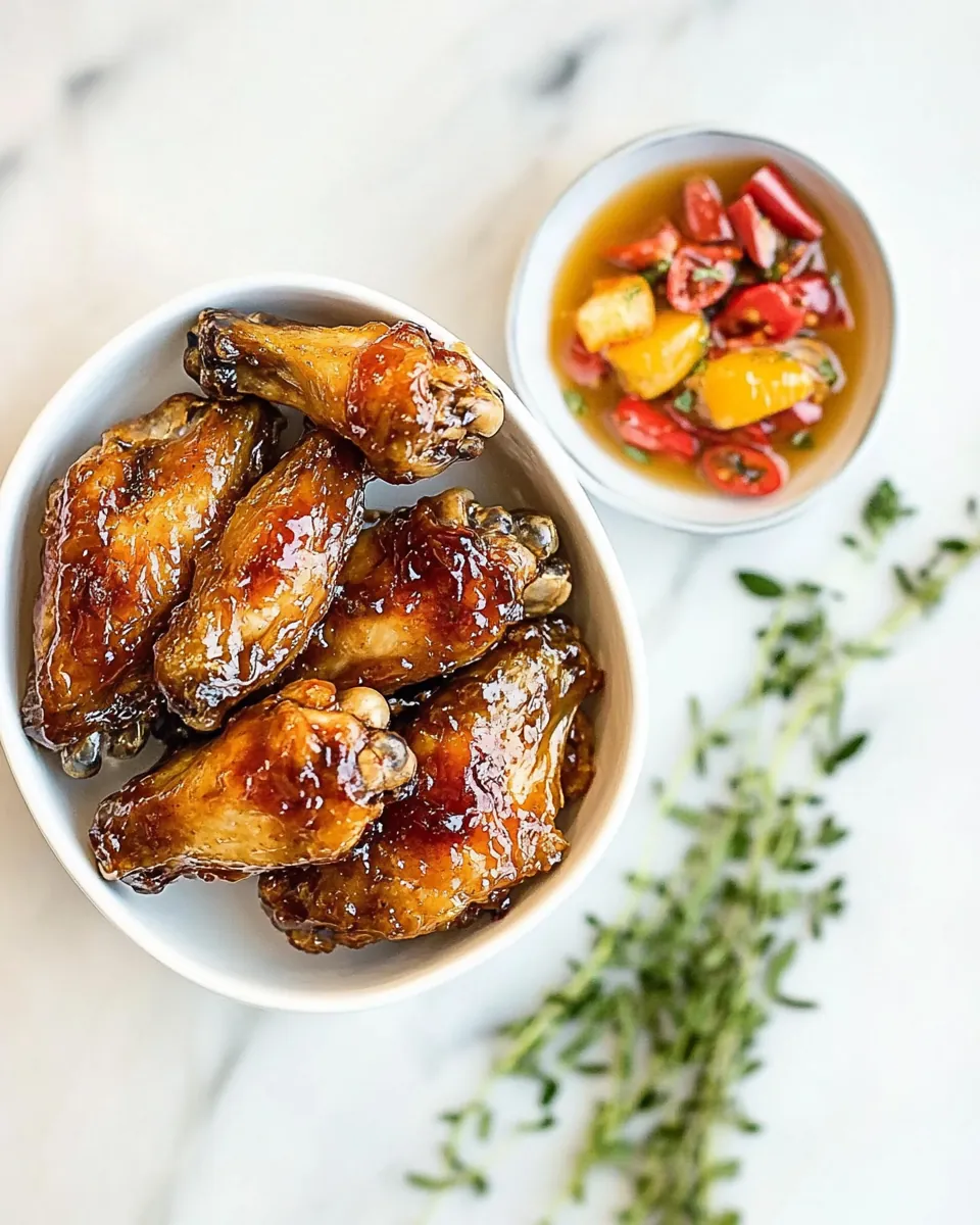 Pepper Jelly Chicken Wings