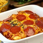 Pepperoni Pizza Chicken Bake