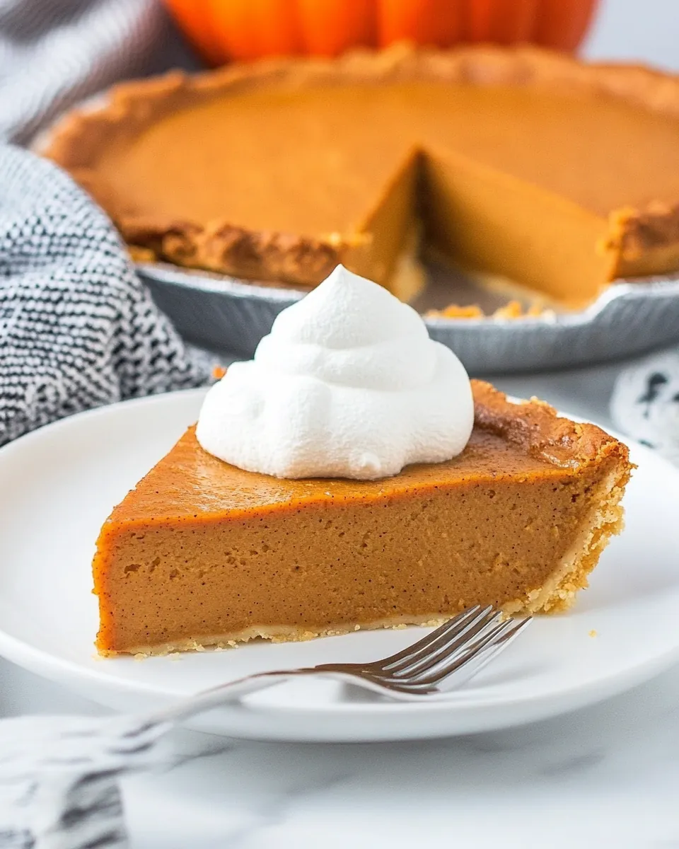 Perfect Crustless Pumpkin Pie