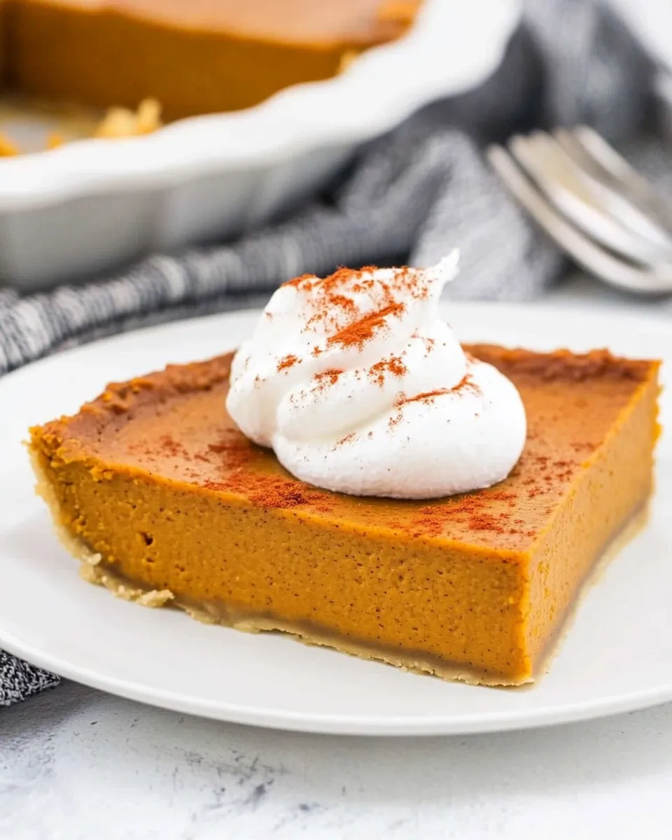 Perfect Crustless Pumpkin Pie