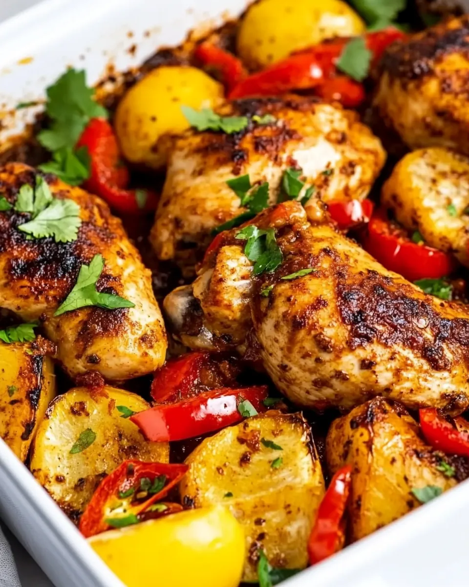 Peri Peri Chicken Tray Bake