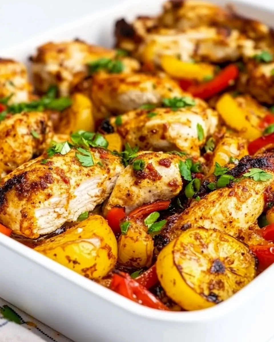 Peri Peri Chicken Tray Bake