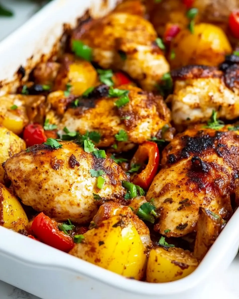 Peri Peri Chicken Tray Bake