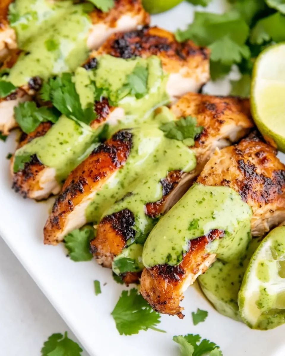 Peruvian Chicken with Aji Verde