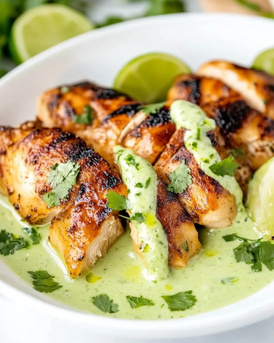 Peruvian Chicken with Aji Verde