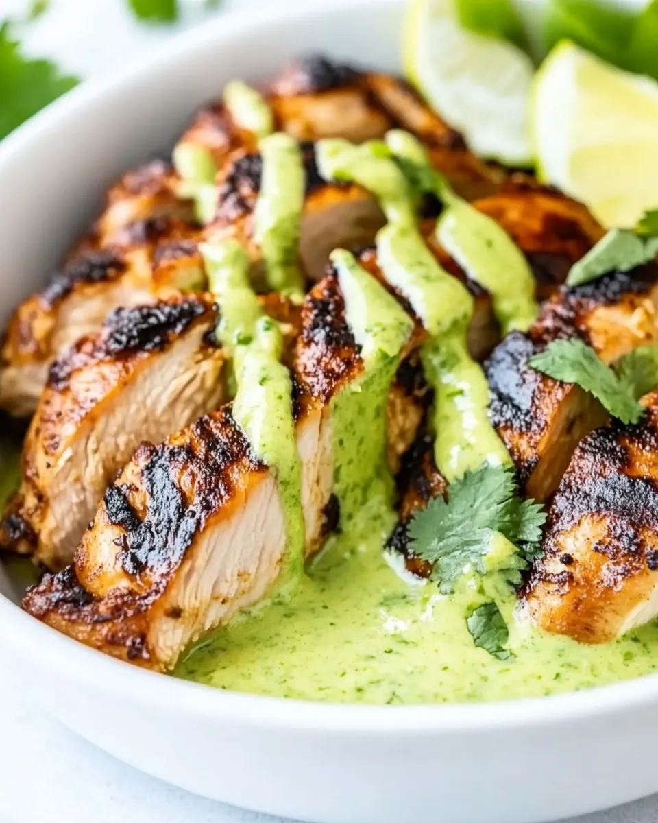 Peruvian Chicken with Aji Verde