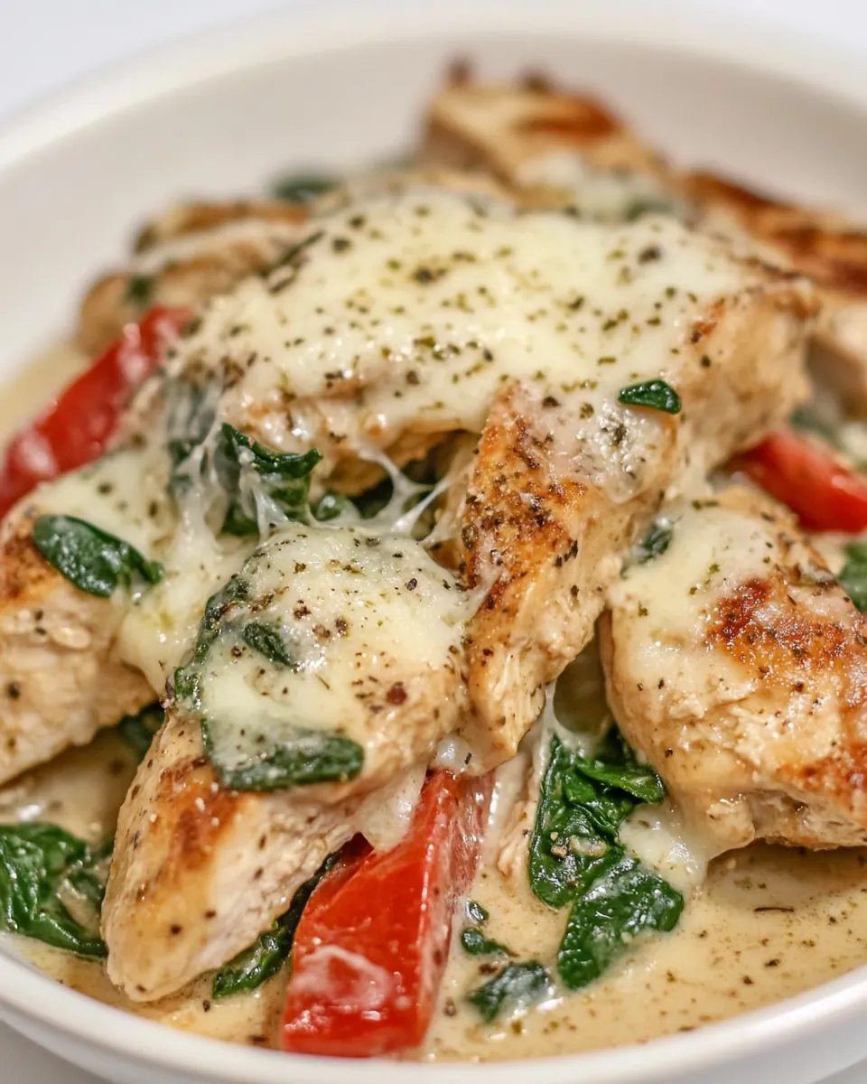 Pesto Chicken Florentine