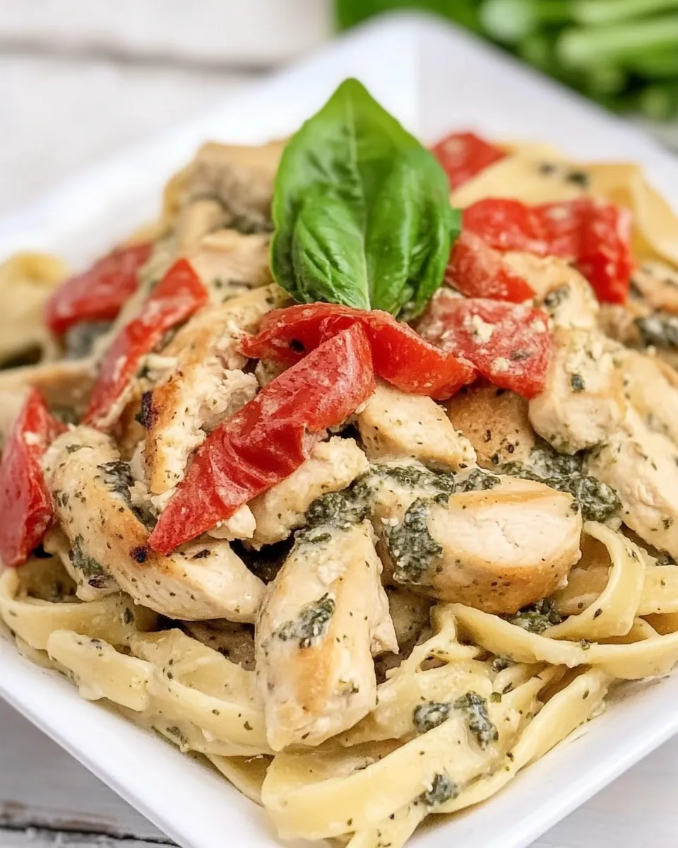 Pesto Chicken Florentine