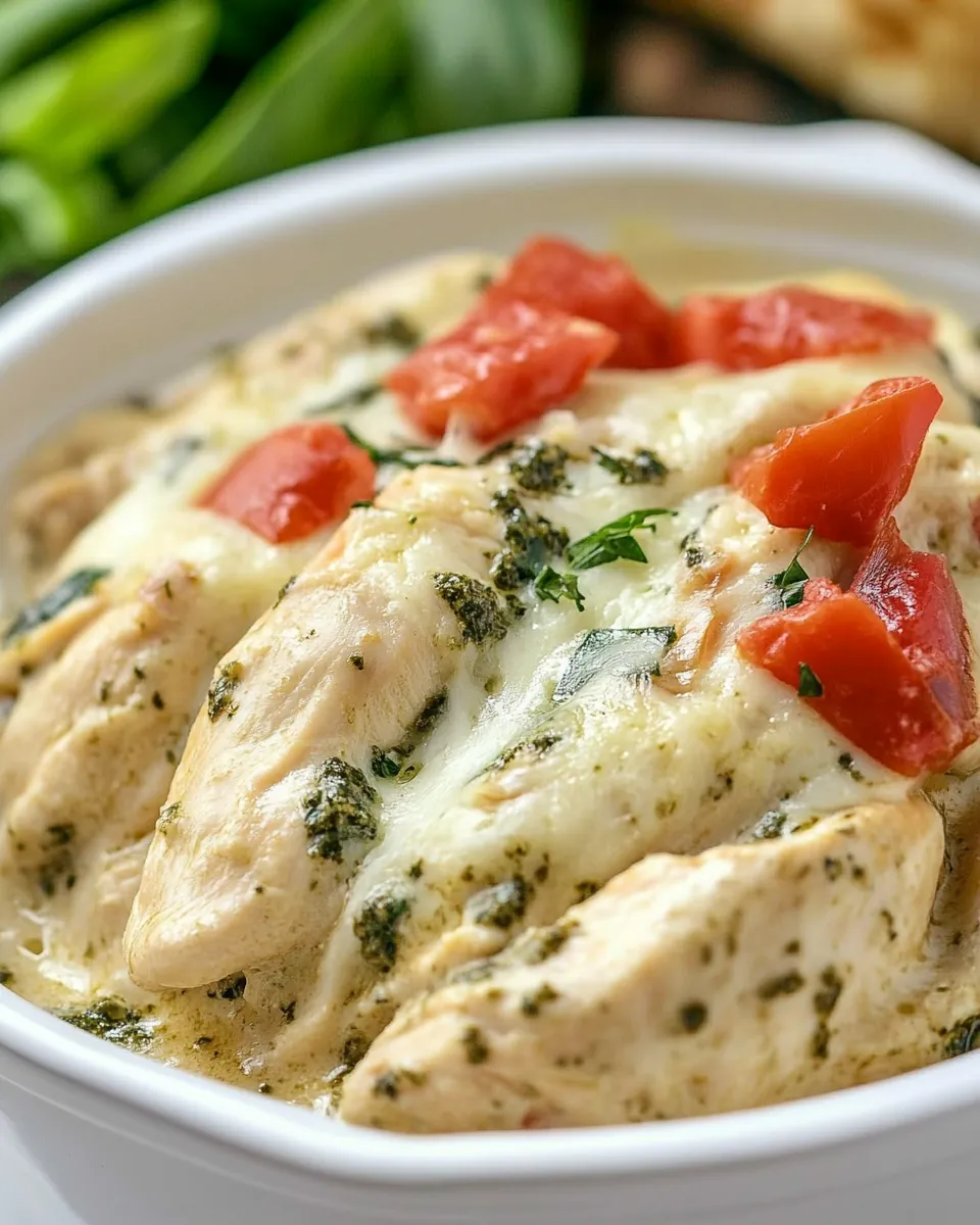Pesto Chicken Florentine