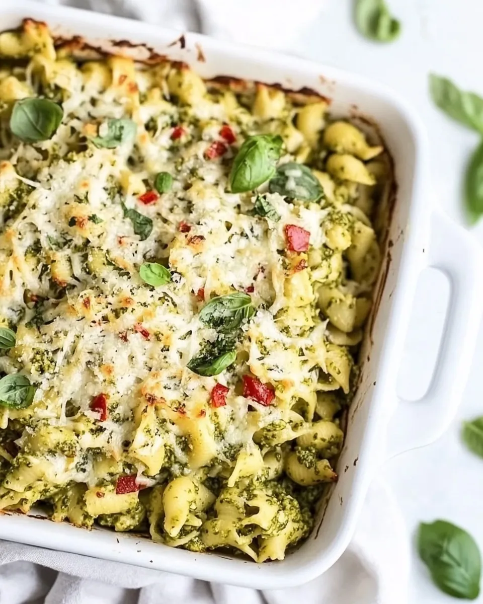 Pesto Chicken Pasta Bake