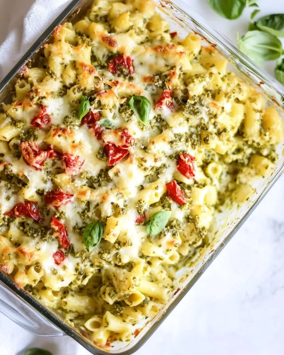 Pesto Chicken Pasta Bake