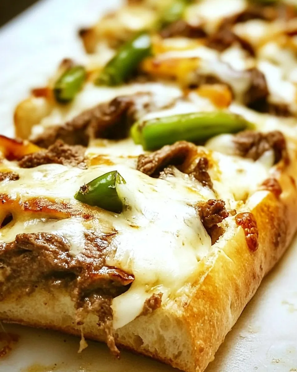 Philly Cheese Steak Cheesy Bread