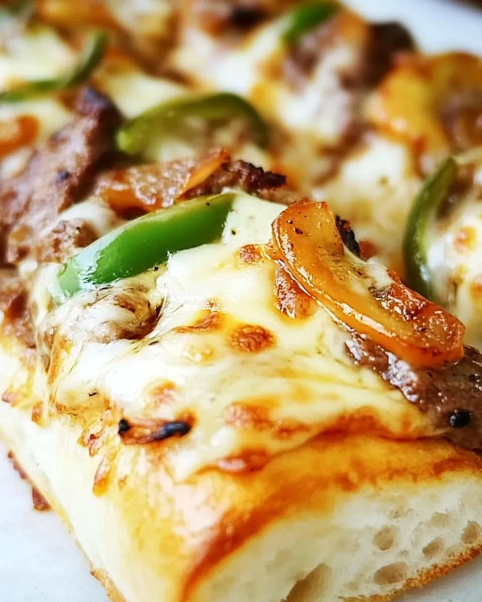 Philly Cheese Steak Cheesy Bread