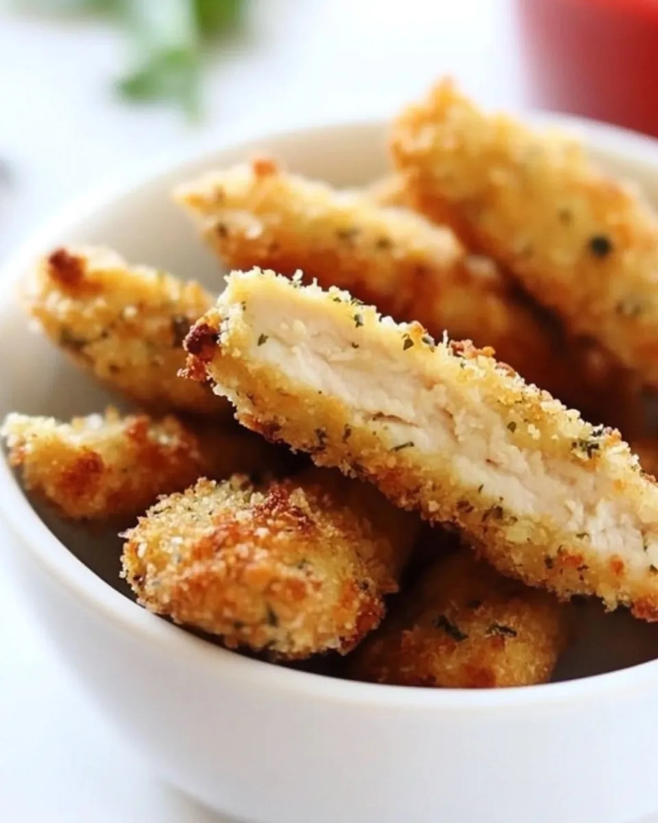 Pickle Brined Baked Chicken Tenders