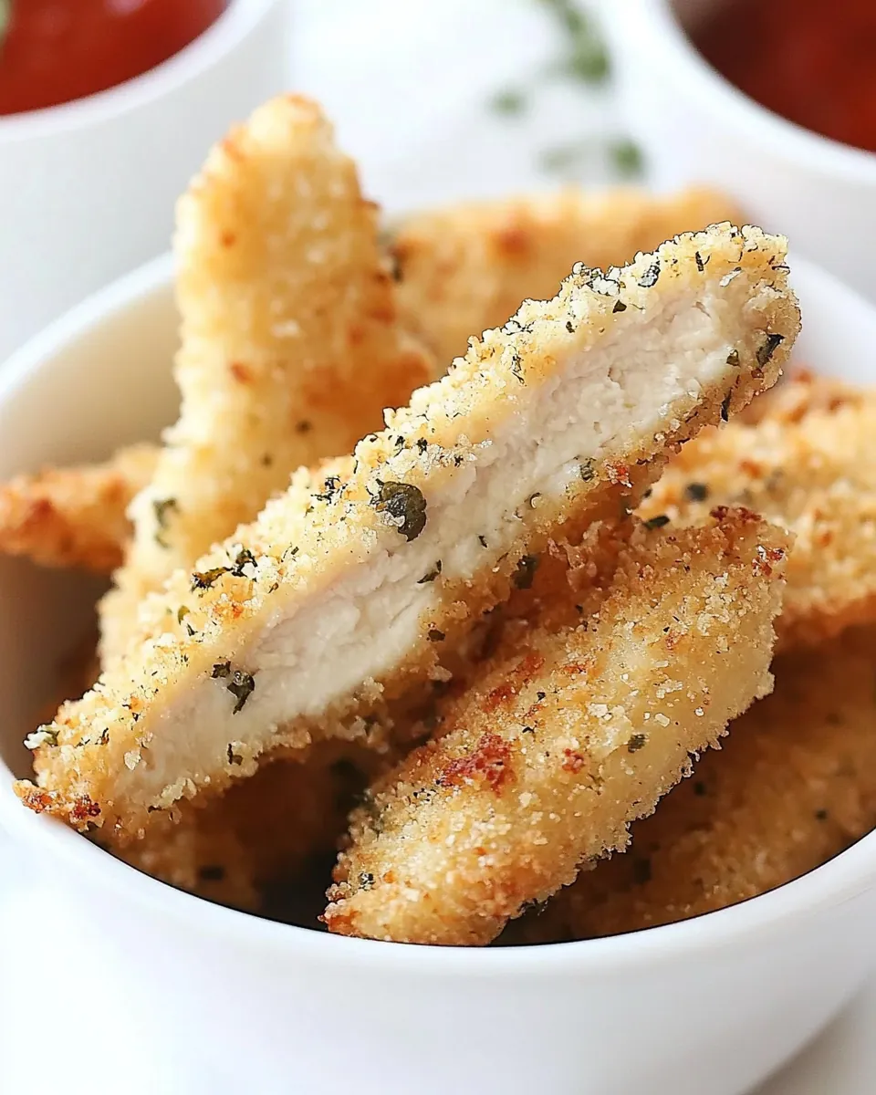 Pickle Brined Baked Chicken Tenders