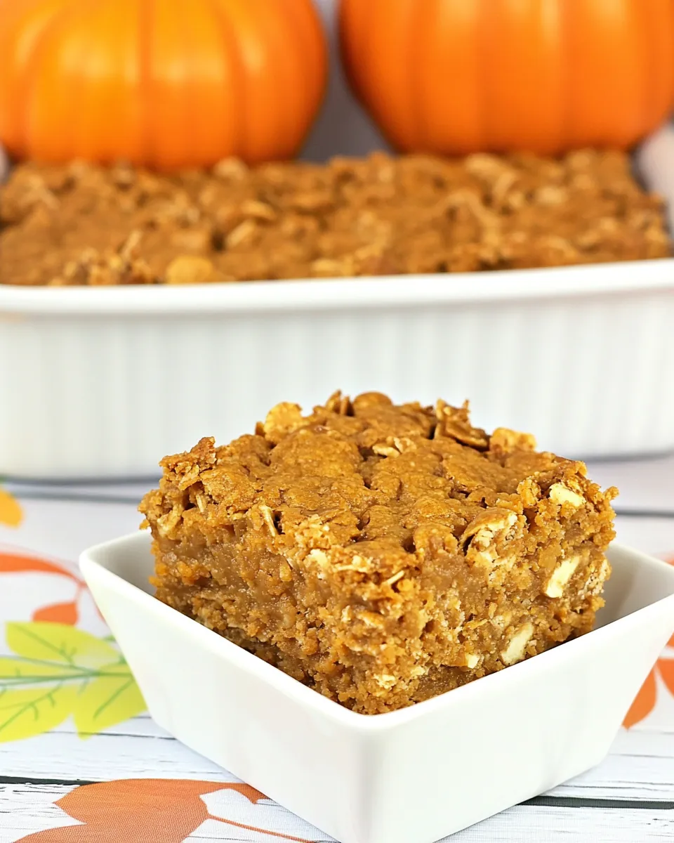 Picky Eater Pumpkin Bars