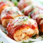Pizza Stuffed Chicken Roll-Ups