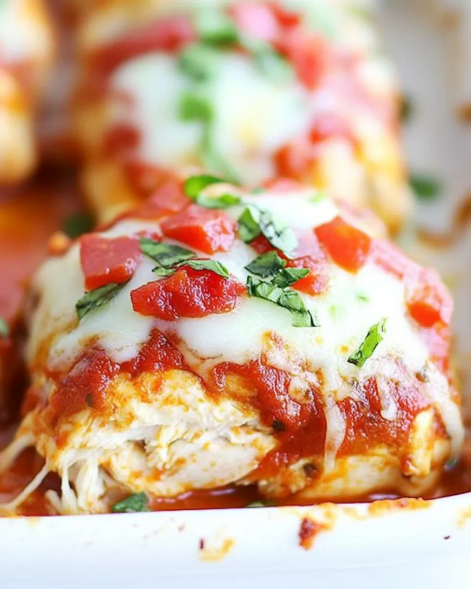 Pizza Stuffed Chicken Roll-Ups