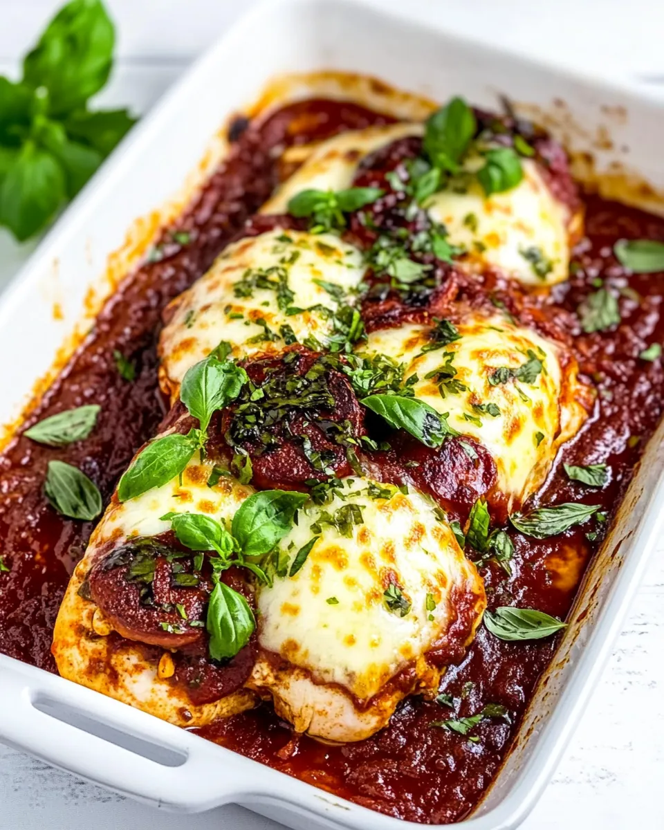 Pizza Stuffed Chicken