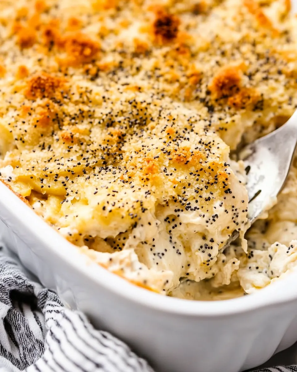 Poppy Seed Chicken Casserole