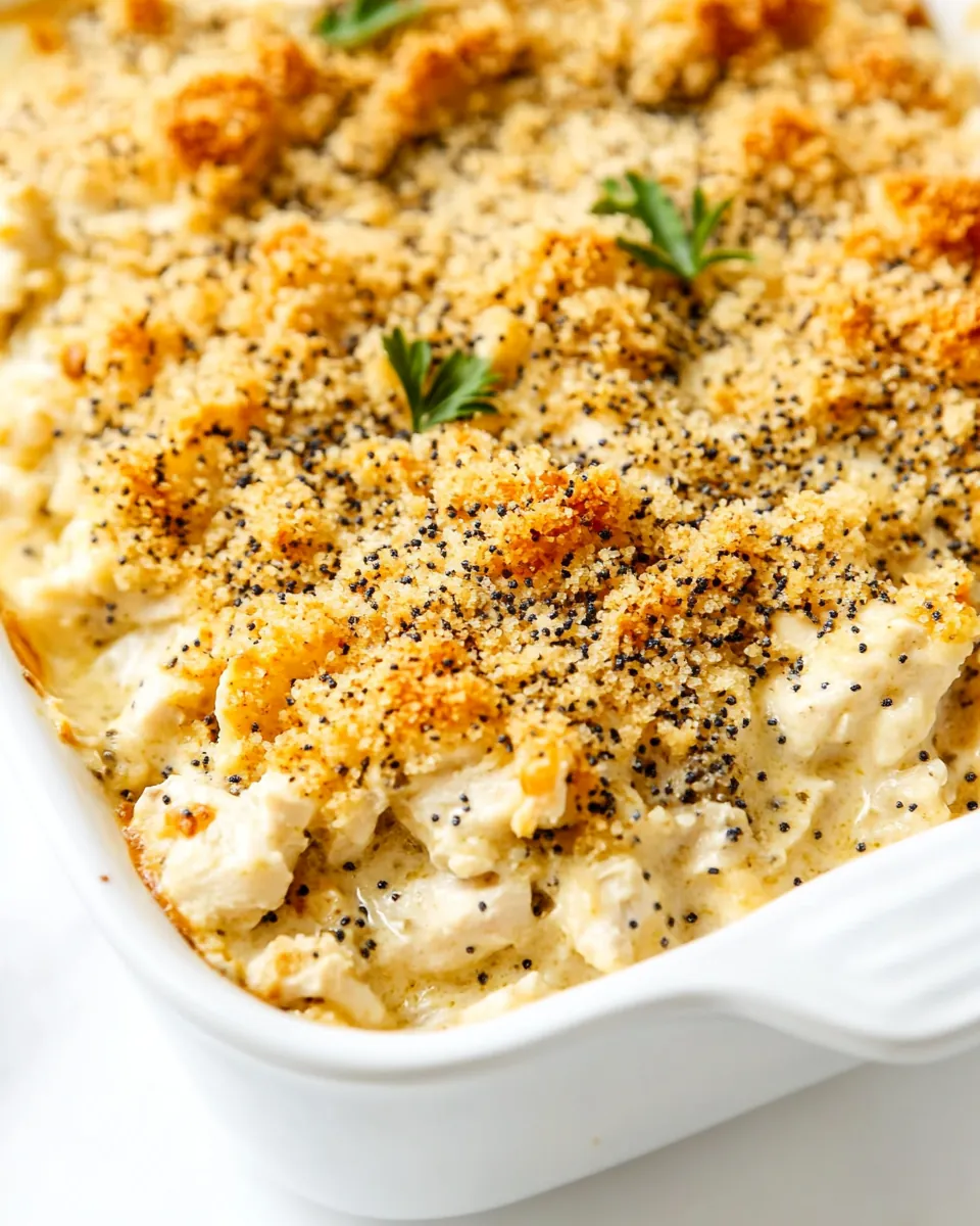 Poppy Seed Chicken Casserole