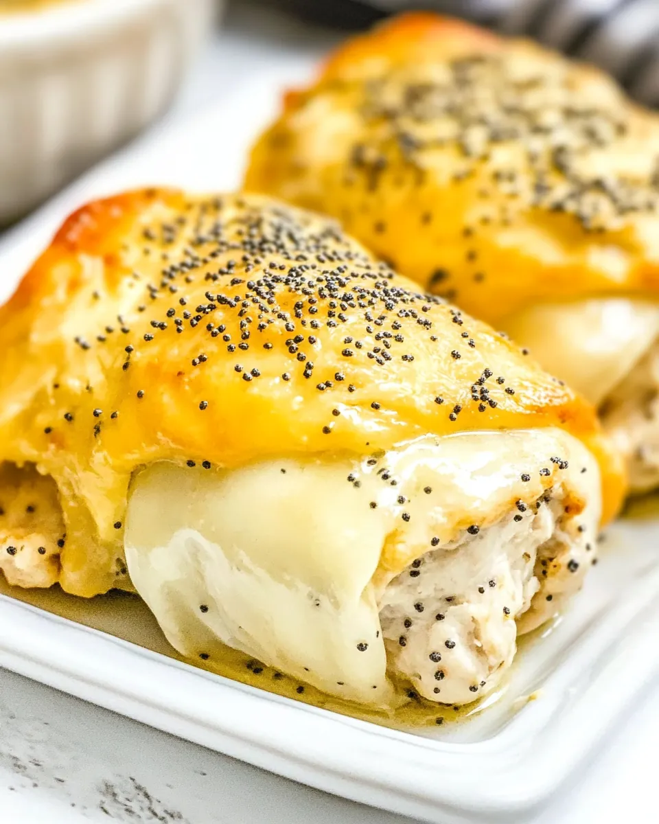 Poppy Seed Chicken Roll Ups