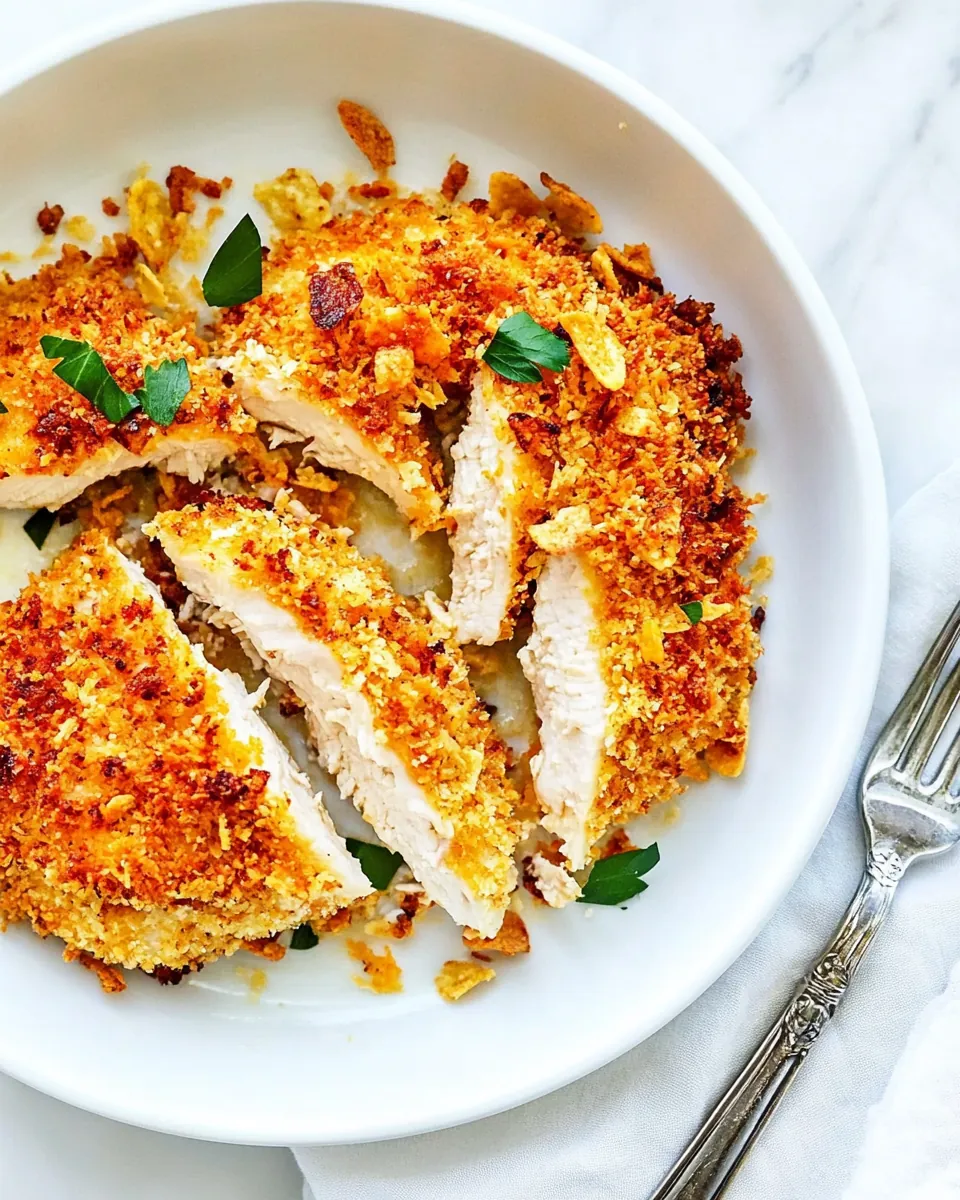 Potato Chip Crusted Chicken