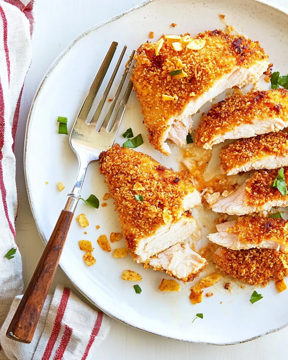Potato Chip Crusted Chicken