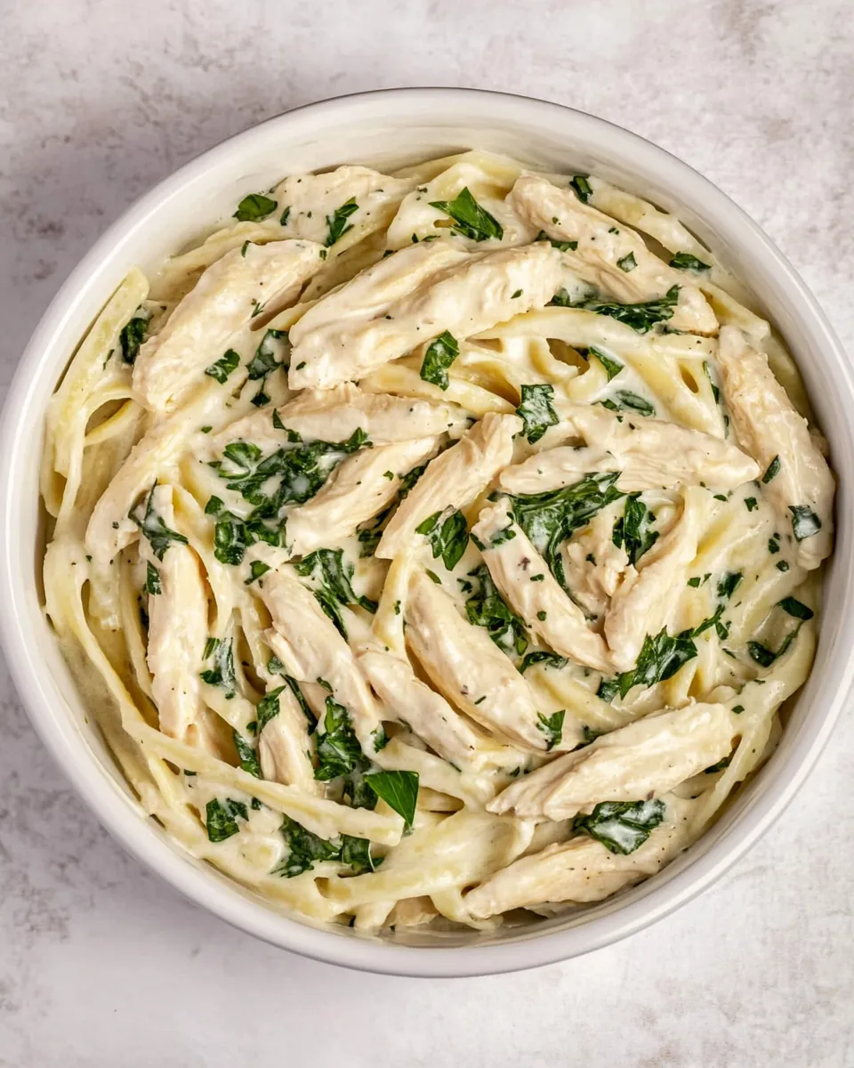 Pressure Cooker Chicken Alfredo