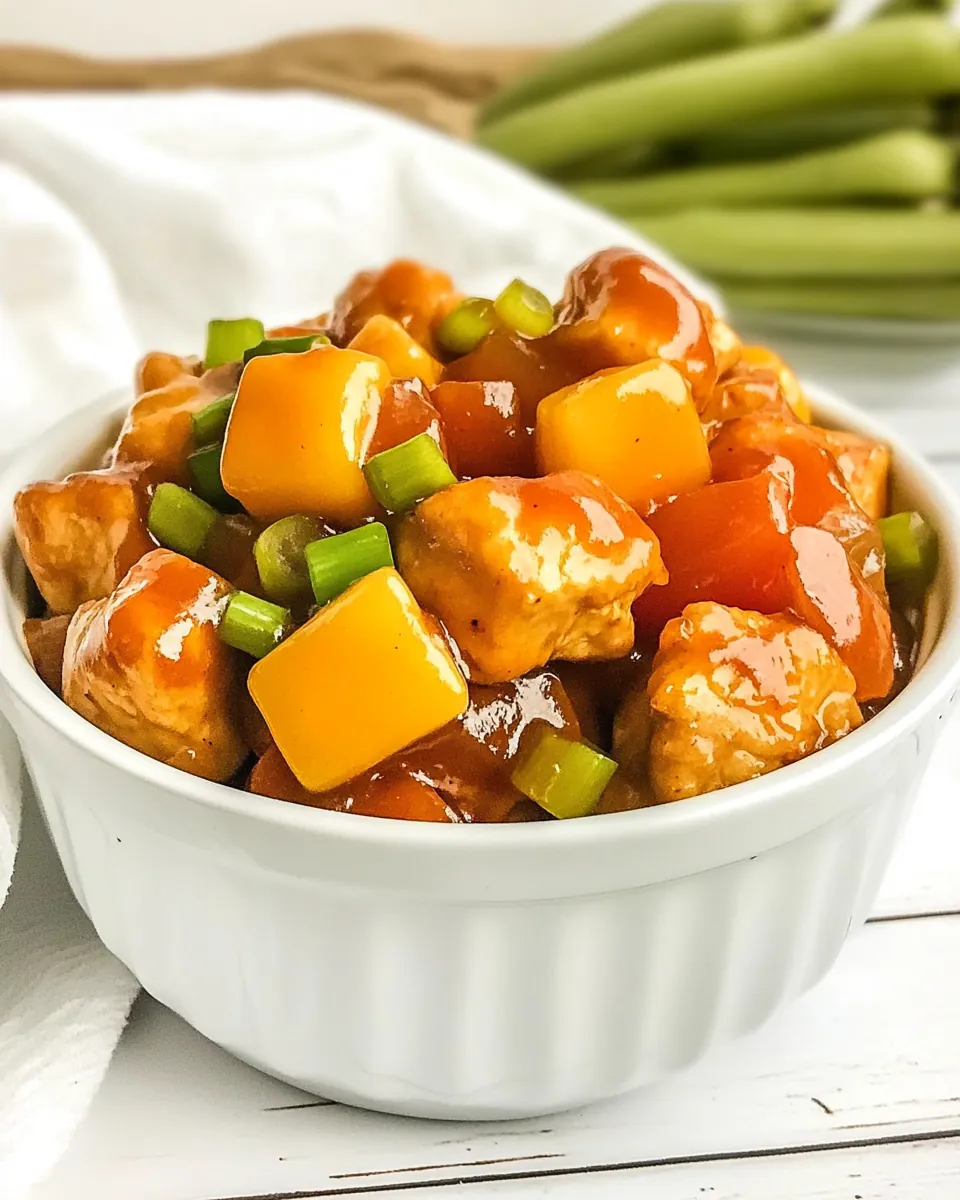 Pressure Cooker Sweet and Sour Chicken
