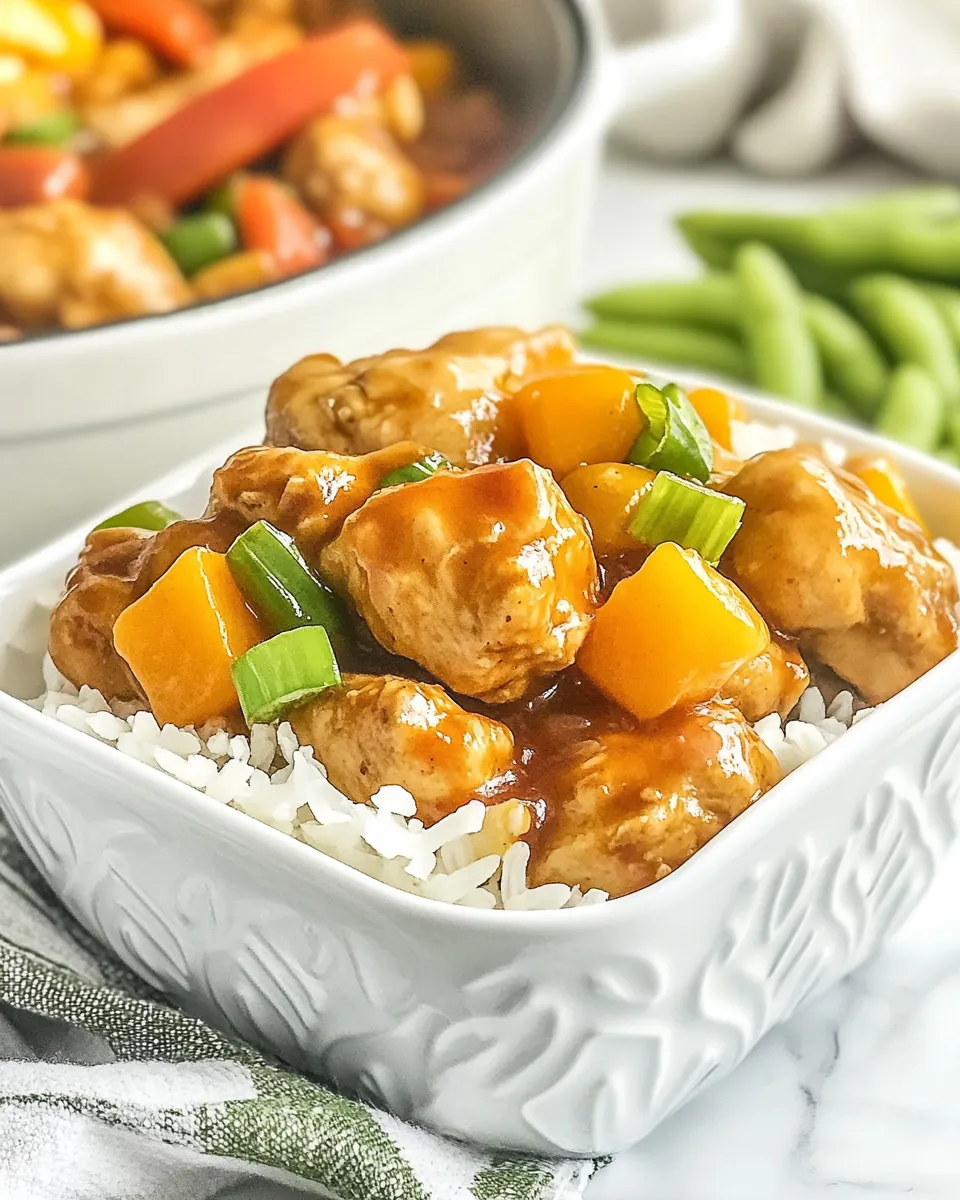 Pressure Cooker Sweet and Sour Chicken