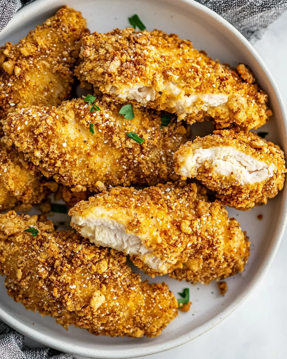 Pretzel Crusted Chicken Tenders
